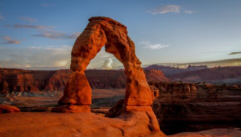 Look From Different Angle At Delicate Arch, Arches National Park, Moab, UT