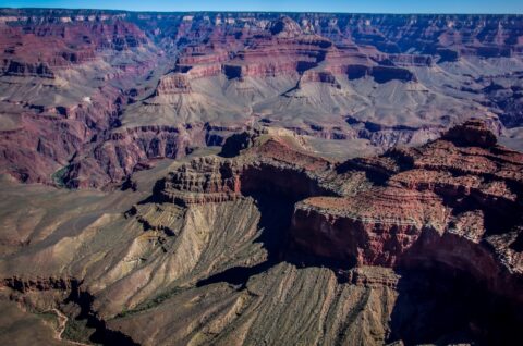 Look From South Rim In Grand Canyon National Park, AZ