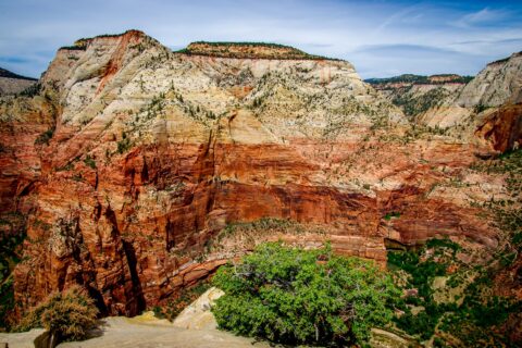 Observation Point, Look From Angels Landing, Zion National Park, UT