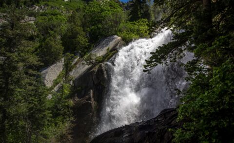 Reaching Bells Canyon Waterfall Near Sandy City, UT
