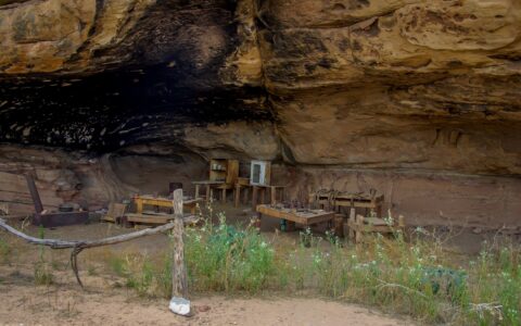 Spring Cave Cowboy Camp In Needles, Canyonlands National Park, Moab, UT