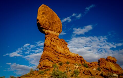 Sunny Side Of Balanced Rock, Arches National Park, Moab, UT