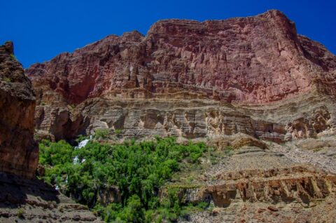Thunder Spring Under Red Wall In Grand Canyon National Park, AZ