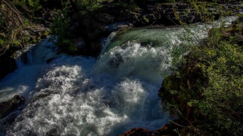 Wild Waters Along Road To Crater Lake, OR