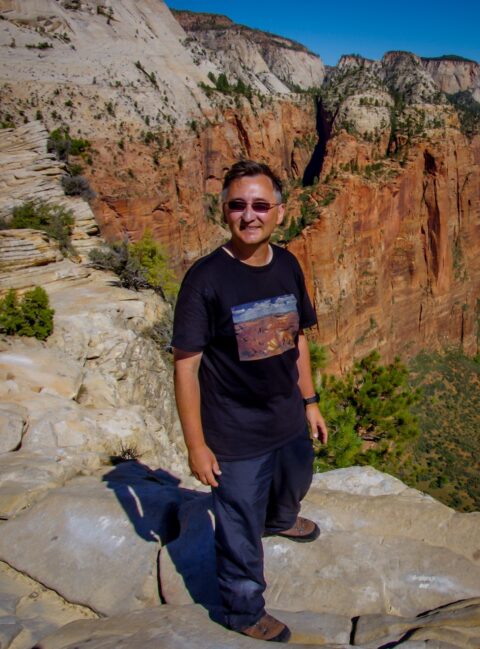 rrasha Again On Angels Landing, Zion National Park, UT