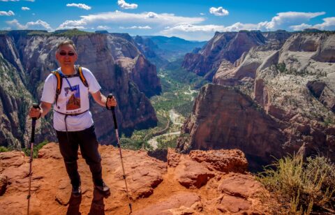 rrasha On Observation Point In Zion National Park, UT