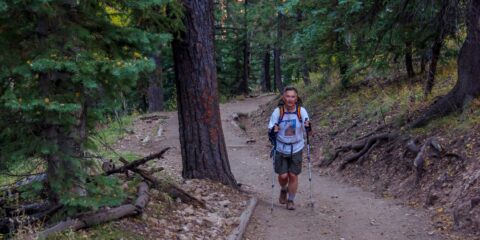 rrasha On Last 100m of 52km hike in one day back to top of North Rim in Grand Ganyon National Park, AZ