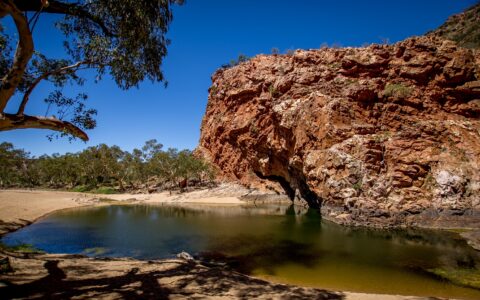It was Great Christmas Swim In Ormiston Waterhole In Tjoritja – West MacDonnell National Park, NT, Australia