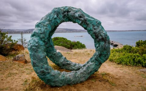 Adam and Eve Sculpture On Granite Island, Victor Harbour, SA, Australia
