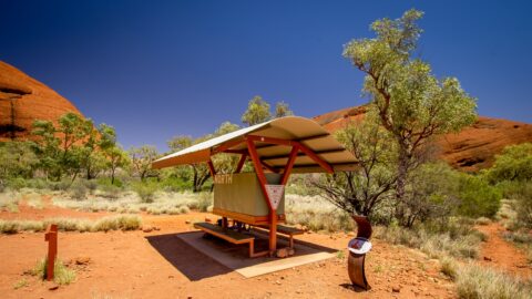 Water Station On The North Side Of The Valley Of The Winds Trail, Kata Tjuta, NT, Australia