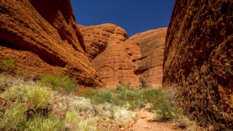 Approaching 2nd Lookout On The Valley Of The Winds Trail, Kata Tjuta, NT, Australia