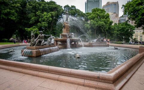 Archibald Fountain In Hyde Park, Sydney, NSW, Australia