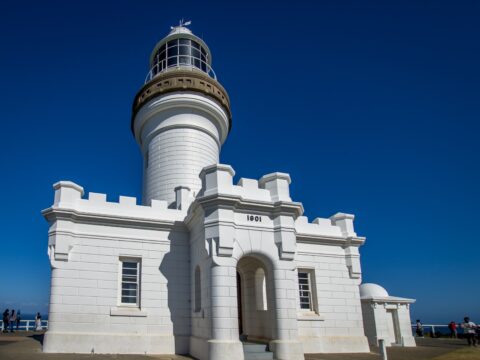 Cape Byron Lighthouse Is Big Tourist Attraction, QLD, Australia