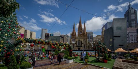 Christmas Decoration In Melbourne, VIC, Australia
