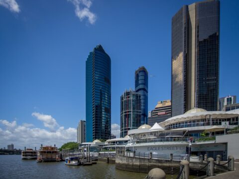 City Reach Boardwalk, Brisbane, QLD, Australia