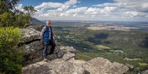 Close Enough To The Edge, rrasha On The Pinnacle In Grampians National Park, VIC, Australia