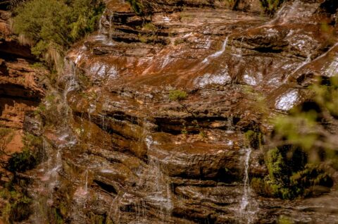 Detail Of Wentworth Falls, Blue Mountains, NSW, Australia