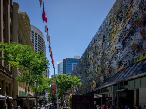 Elizabeth Street During Christmas Break, Brisbane, QLD, Australia
