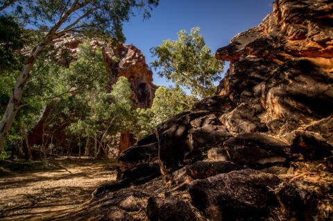 Entrance To Anthwerrke (Emily Gap) Near Alice Springs, NT, Australia