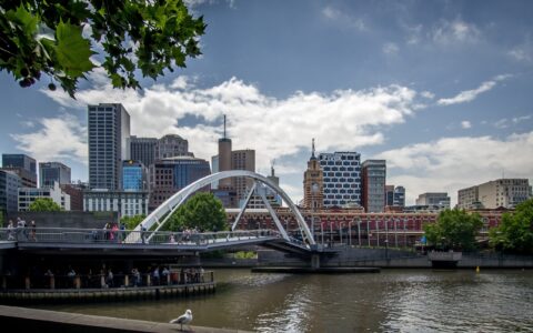 Evan Walker Bridge Over Yarra River, Melbourne, VIC, Australia