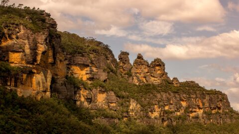 Evening Look At Three Sisters, Blue Mountains, NSW, Australia