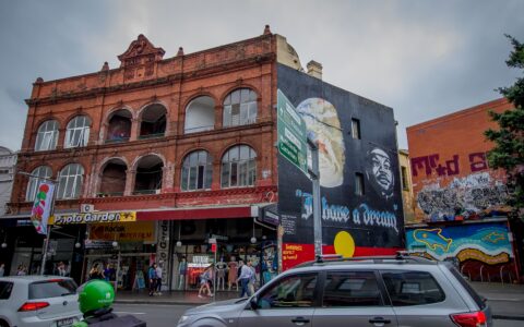 Facade In King Street, Newtown, Sydney, NSW, Australia