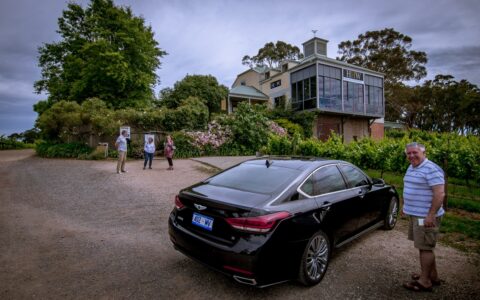 Gabika, Ranko, Ognjenka And Irena In Front Of Handhorf Hill Winery, Adelaide, SA, Australia