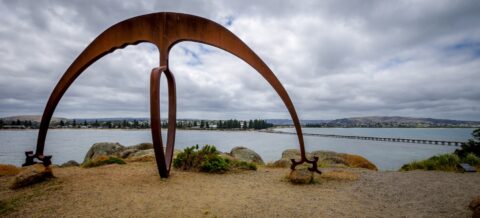 Horizon Figure 2009 Sculpture On Granite Island, Victor Harbour, SA, Australia