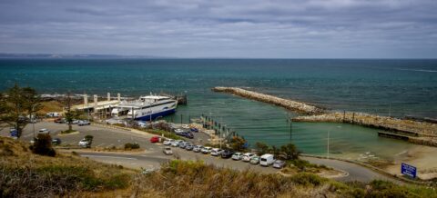Kangaroo Island Ferry Terminal In Cape Jarvis, SA, Australia
