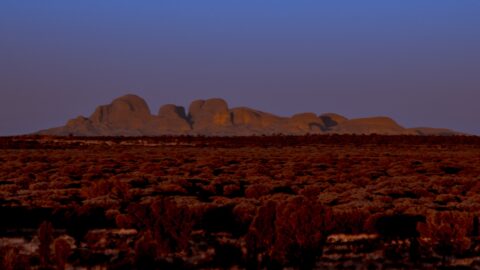 Kata Tjuta, Look From Uluru Sunrise Point, NT, Australia