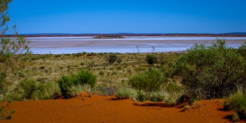 Lake Amadeus, Look From Mount Conner Lookout, NT, Australia