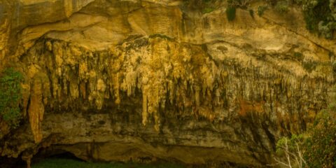 Limestone Cave Formations At Loch Ard Gorge, Great Ocean Road, VIC, Australia