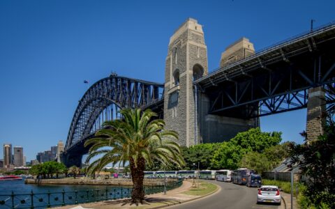 Look From North Shore, Harbour Bridge, Sydney, NSW, Australia