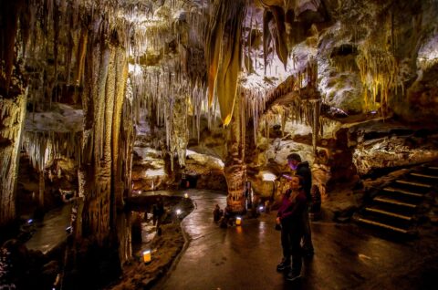 Ognjenka And Ranko In Tantanoola Caves, SA, Australia