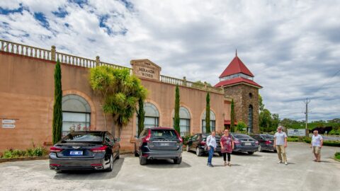 Ognjenka, Irena, Ranko And Gabika In Front Of Lou Miranda Estate Winery, Barossa Valley, SA, Australia
