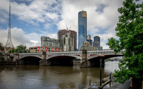 Princes Bridge Over Yarra River In Melbourne, VIC, Australia