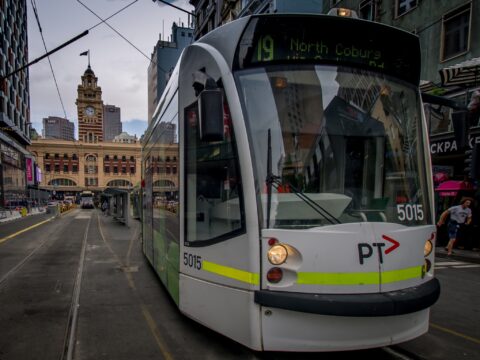 Railway Station, Look From Elizabeth Street, Melbourne, VIC, Australia