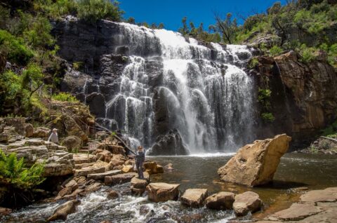 Ranko And Ognjenka At MacKenzie Falls In Grampians National Park, VIC, Australia
