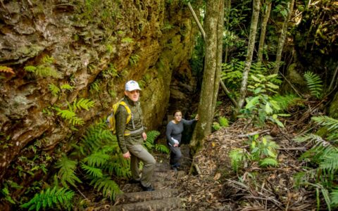 Ranko And Ognjenka Going Down On Grand Canyon Trail, Blue Mountains, NSW, Australia