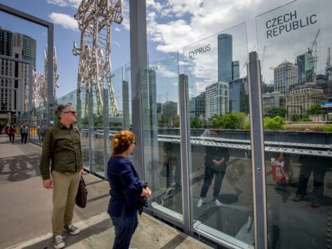 Ranko And Ognjenka On Sandridge Bridge Read About Croatian Immigrants To Australia, Melbourne, VIC, Australia