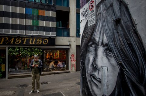 Ranko In AC/DC Lane, Melbourne, VIC, Australia