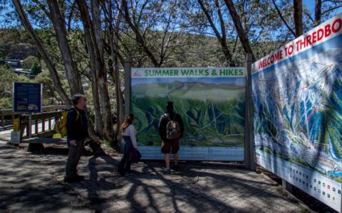 Ranko, Ognjenka & Milosh At Thredbo Trailhead, Ready For Hike In Australian Alps, NSW, Australia