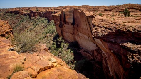 Rim Trail On The Other Side Of The Canyon, Watarrka National Park (Kings Canyon), NT, Australia