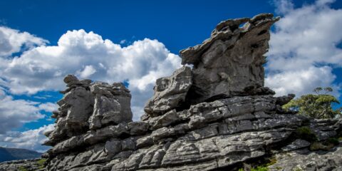 Rock Formation Along Trail To The Pinnacle, Grampians National Park, VIC, Australia