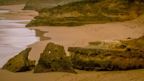 Rock Formations In Bay Of Martyrs, Great Ocean Road, VIC, Australia