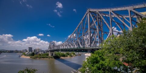 Story Bridge Over Brisbane River, Brisbane, QLD, Australia