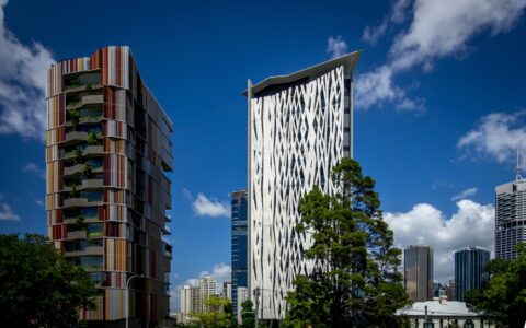 Strange Looking Towers In Brisbane, QLD, Australia