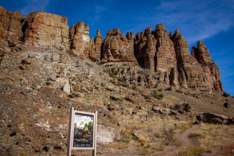 Trailhead At Clarno Unit, John Day Fossil Beds National Monument, OR