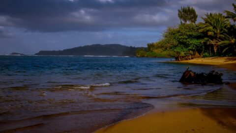 Afternoon At Ha’ena Beach, North Shore of Kauai Island, HI