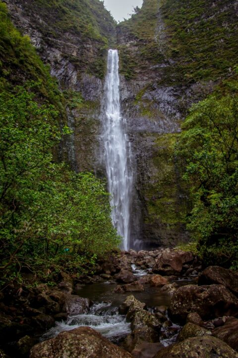 Approaching Hanakapi’ai Falls, North-West side of Kauai Island, HI